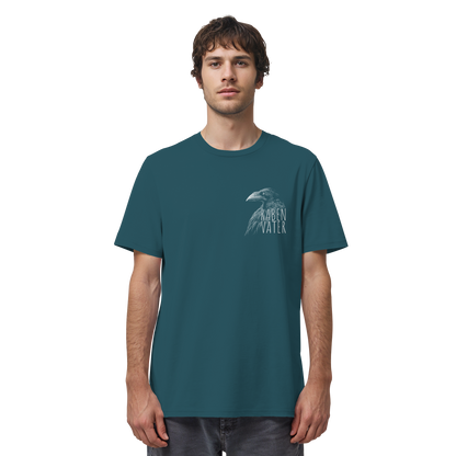 Rabenvater schwarzer Rabe Krähe - Organic Shirt
