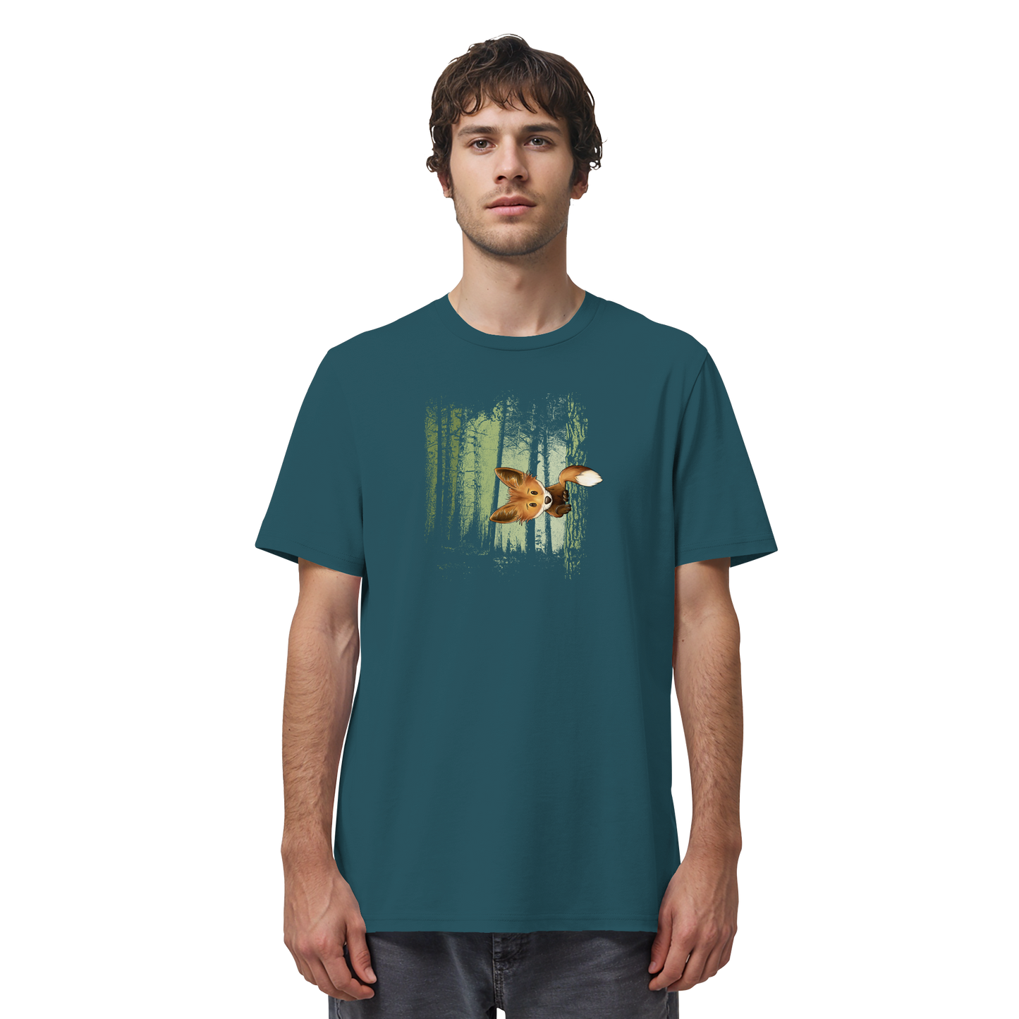 Fuchs im Zwielicht-Wald - Organic Shirt