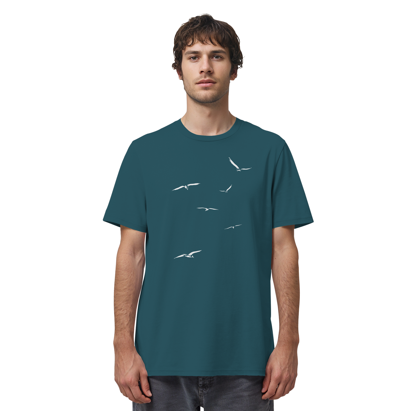 Vogelschwarm – Traum vom Fliegen - Organic Shirt