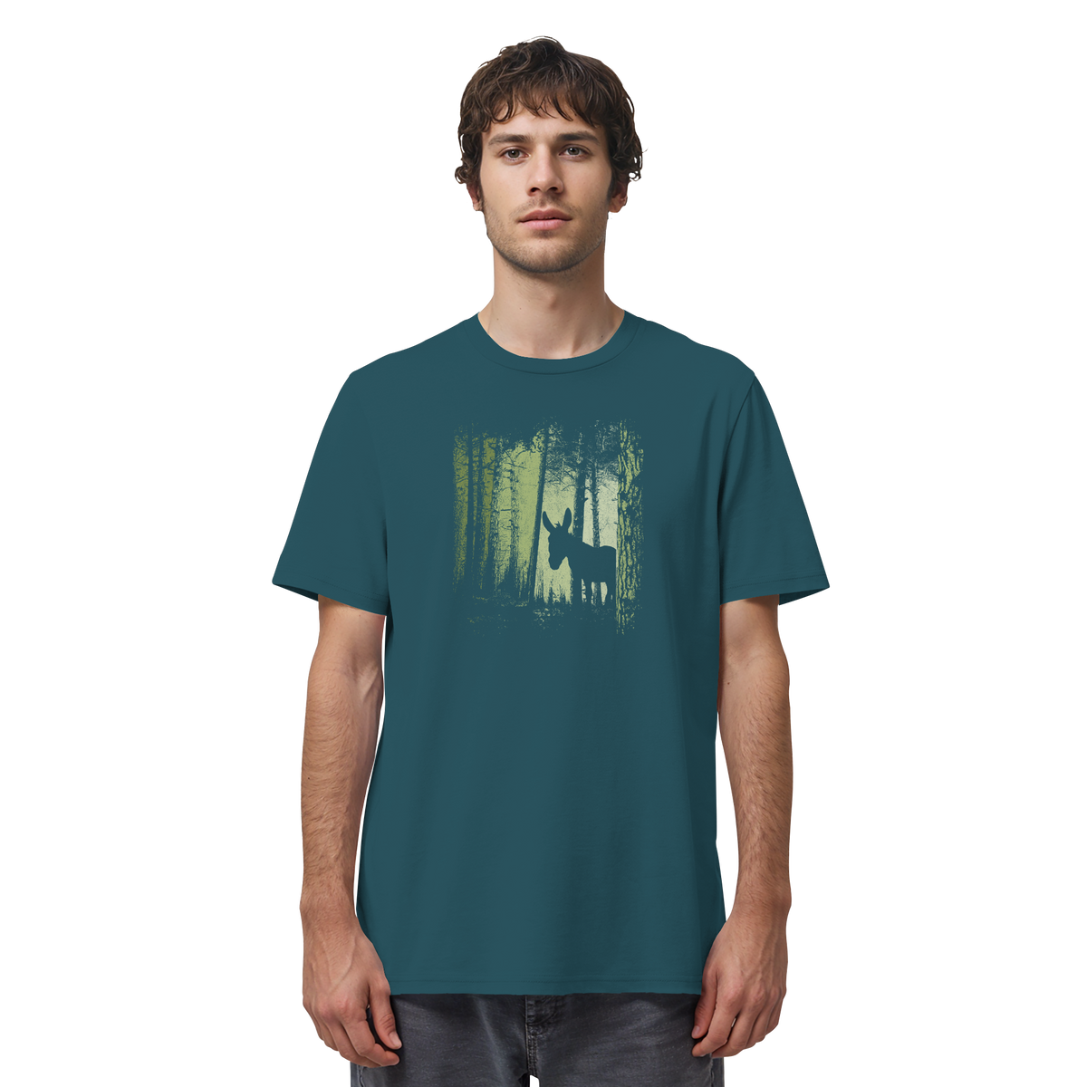 Esel im Zwielicht-Wald - Organic Shirt