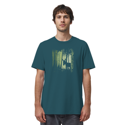Esel im Zwielicht-Wald - Organic Shirt