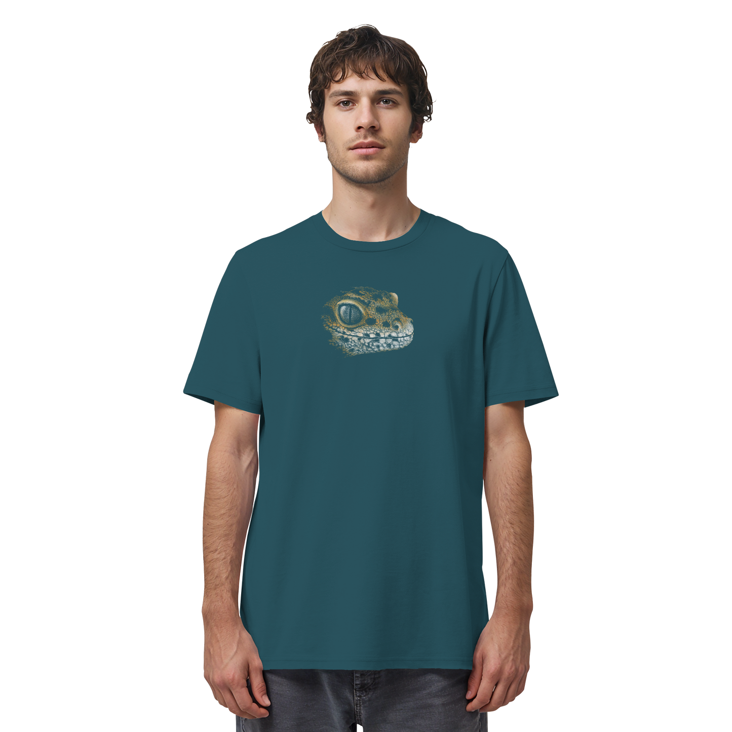 Leopard Gecko Skizze Kritzelkunst - Organic Shirt