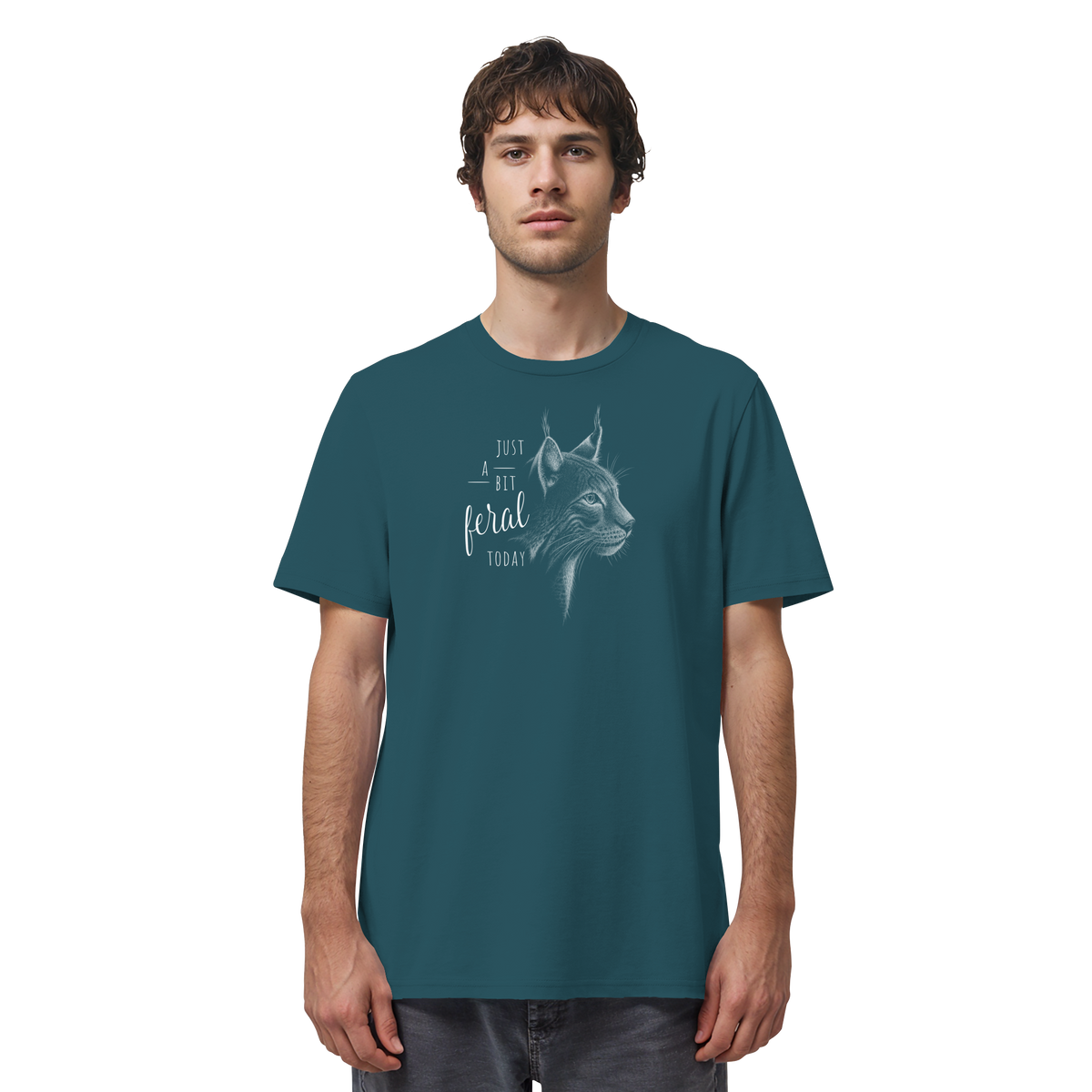 Just A Bit Feral Today! Wildkatze - Organic Shirt