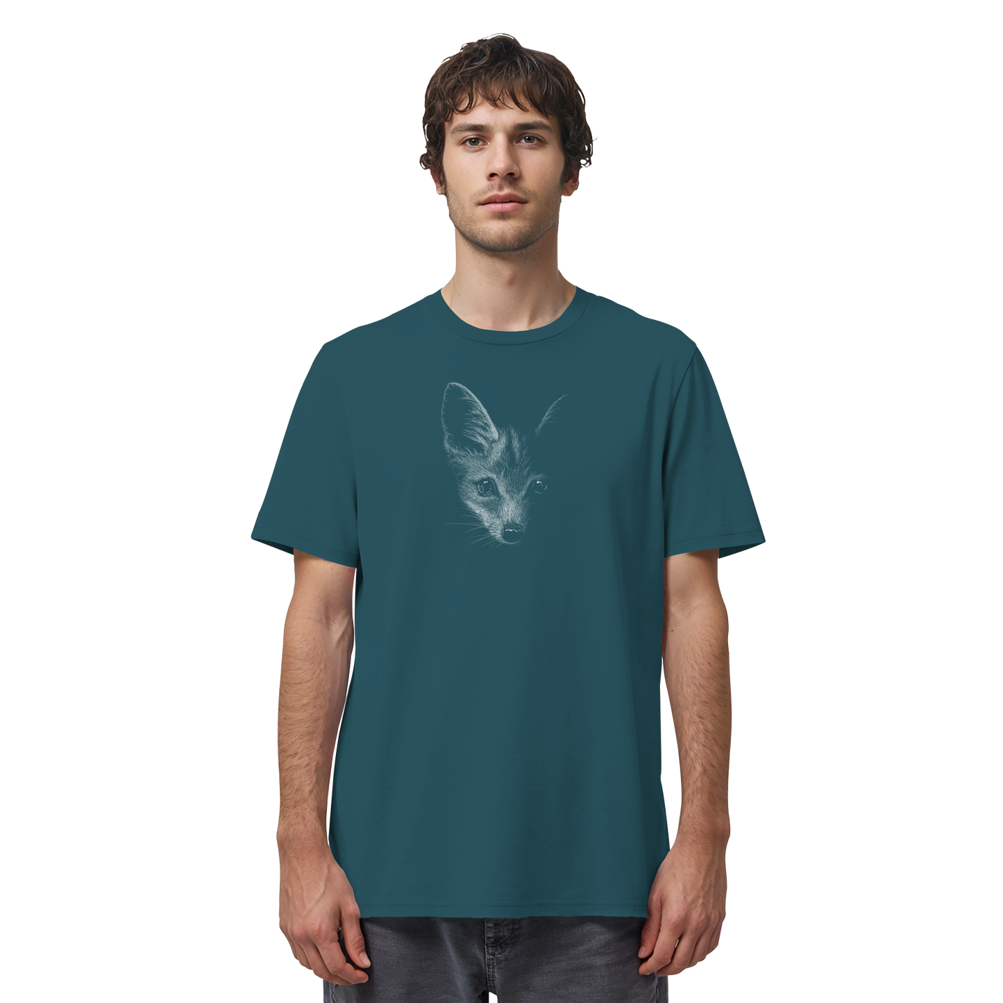 Fuchs Kritzelkunst Illustration - Organic Shirt