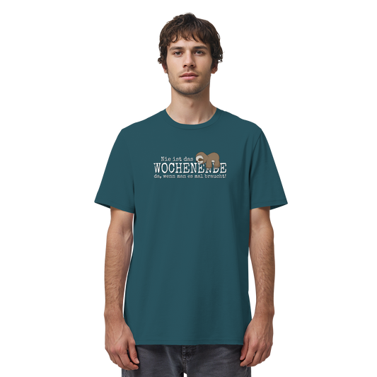 Kawaii Faultier Wochenende - Organic Shirt