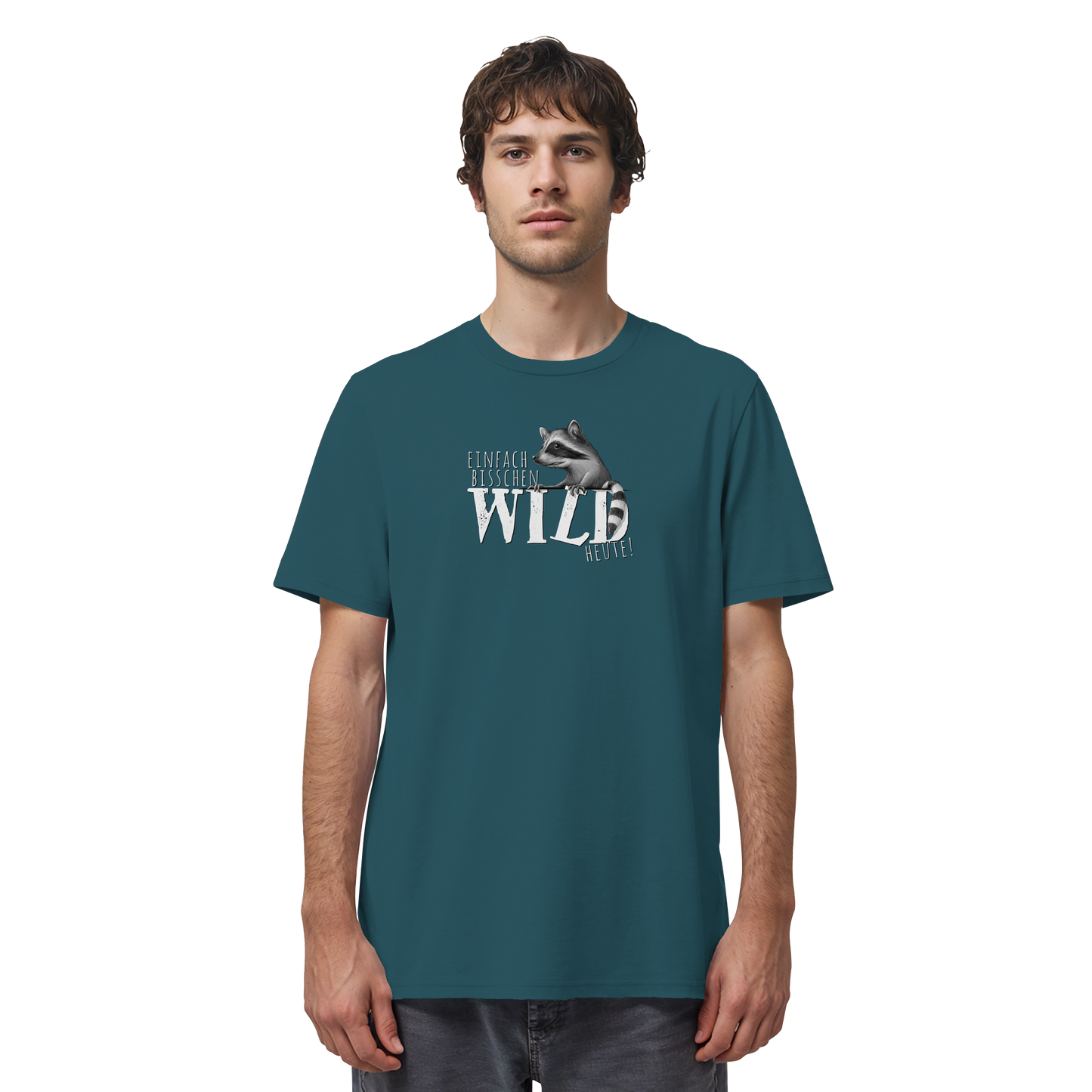 Bisschen wild heute! Waschbär - Organic Shirt