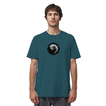 Schwarzer Rabe bei Vollmond  - Organic Shirt