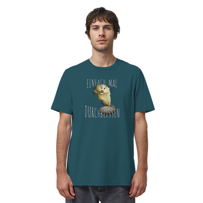 Einfach mal Durchbeissen Biber - Organic Shirt