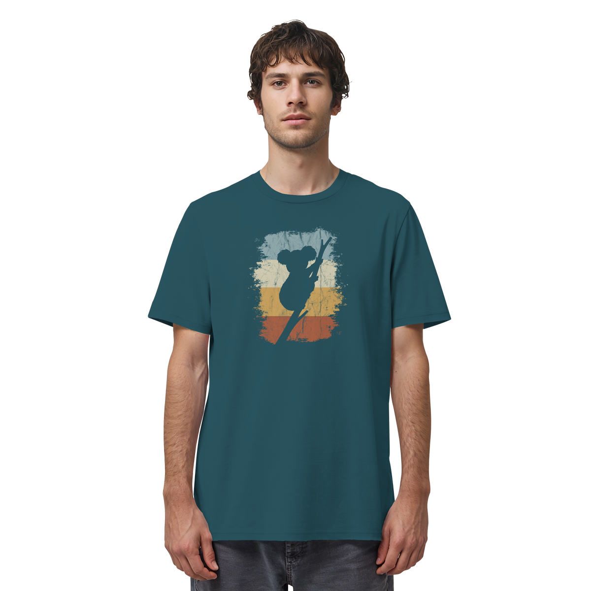 Retro kletternder Koala-Bär - Organic Shirt
