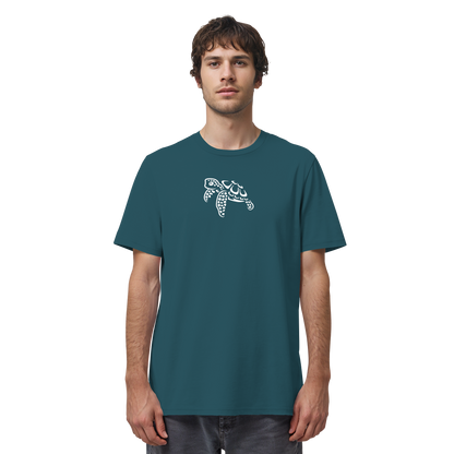 schwimmende Meeres-Schildkröte - Organic Shirt