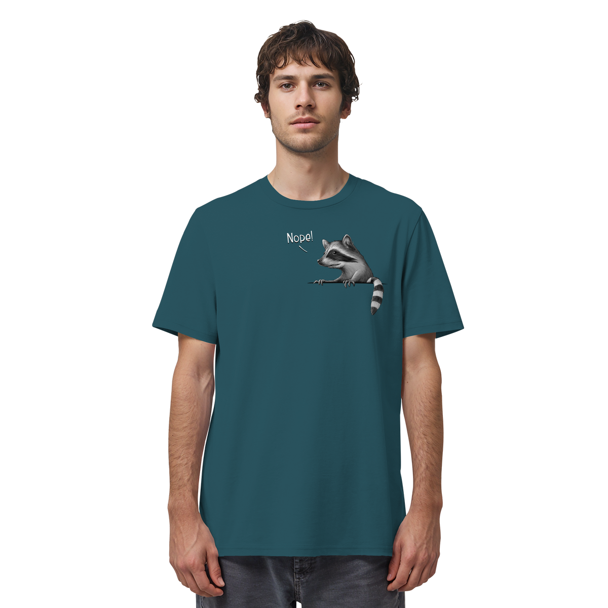 Nope! Frecher verwegener Waschbär - Organic Shirt