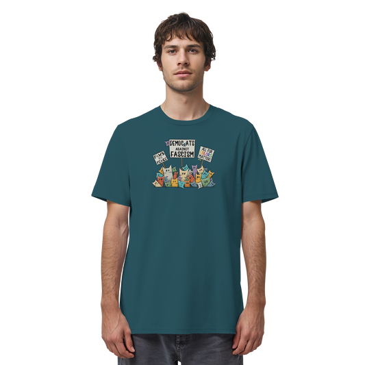 Demo-Katzen gegen Faschismus und für Vielfalt - Organic Shirt