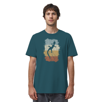 Retro Gecko Salamander Silhouette - Organic Shirt