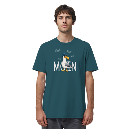 Moin Moin Lässige Hipster Möwe  - Organic Shirt