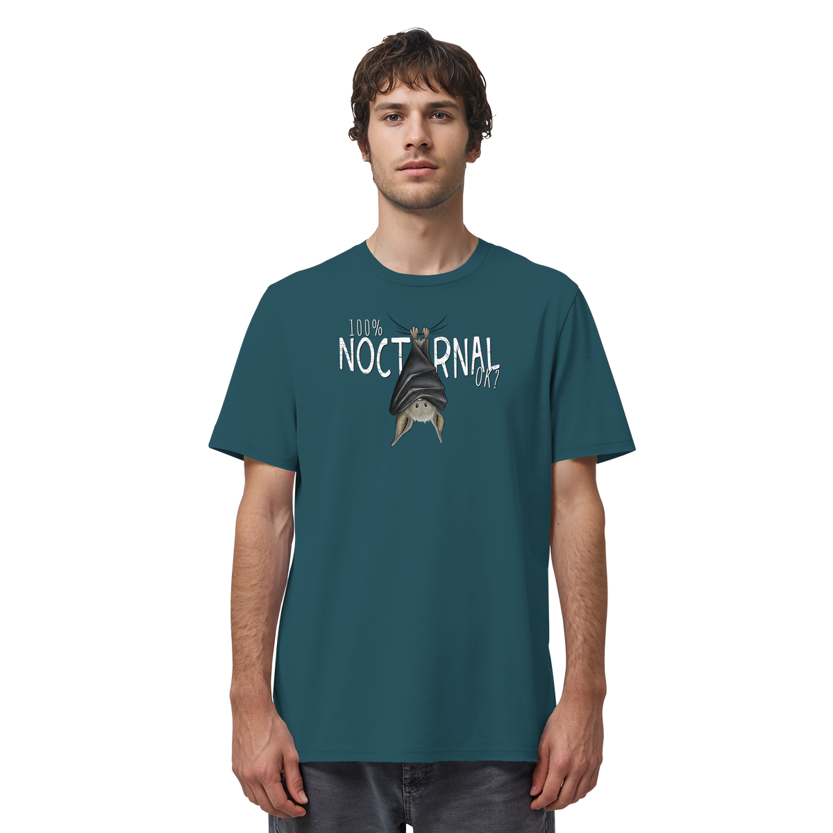 100% nachtaktive Fledermaus - Organic Shirt