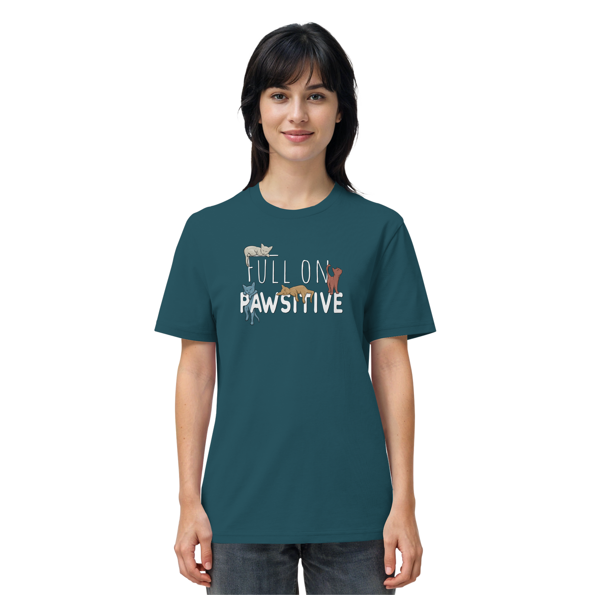Full On Pawsitive! Gechillte Katzen - Organic Shirt