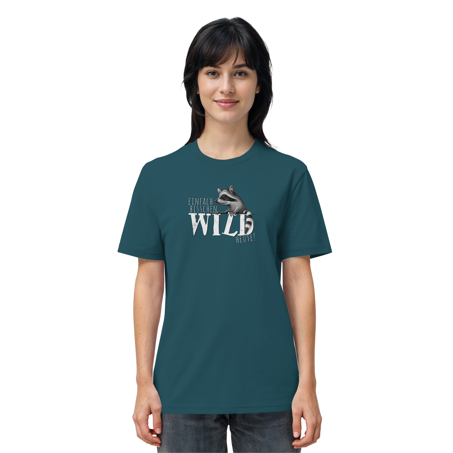 Bisschen wild heute! Waschbär - Organic Shirt