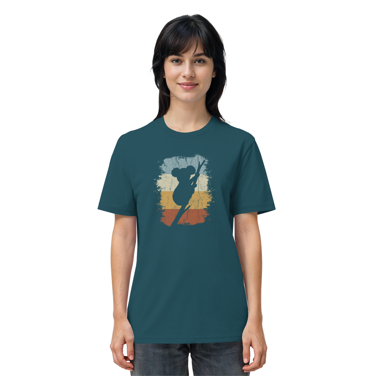 Retro kletternder Koala-Bär - Organic Shirt