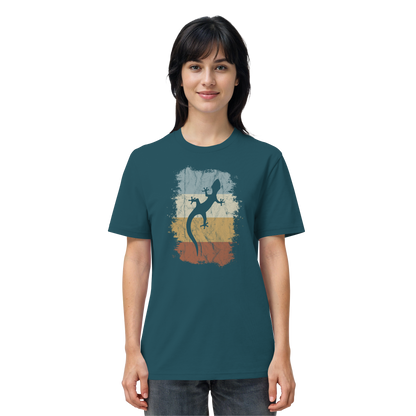 Retro Gecko Salamander Silhouette - Organic Shirt