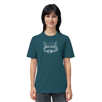 Waschbär Illustration Kritzelkunst - Organic Shirt