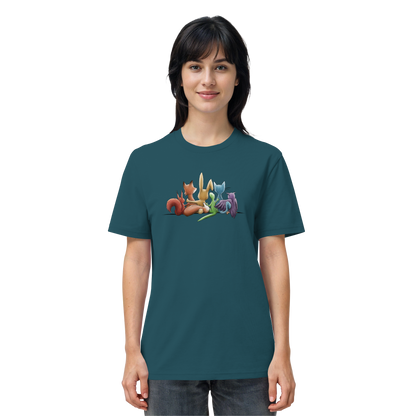 Regenbogen Tiere für Freundschaft, Toleranz und Vielfalt - Organic Shirt