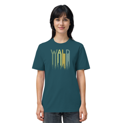 Wald Retro Forst Schriftzug - Organic Shirt