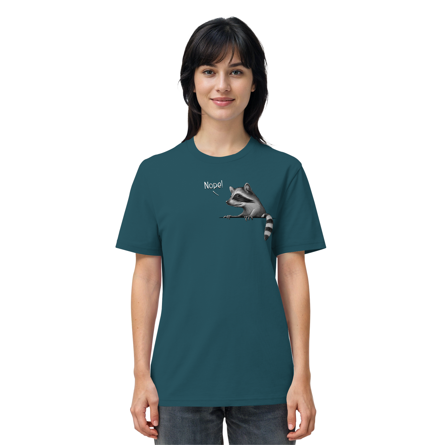 Nope! Frecher verwegener Waschbär - Organic Shirt