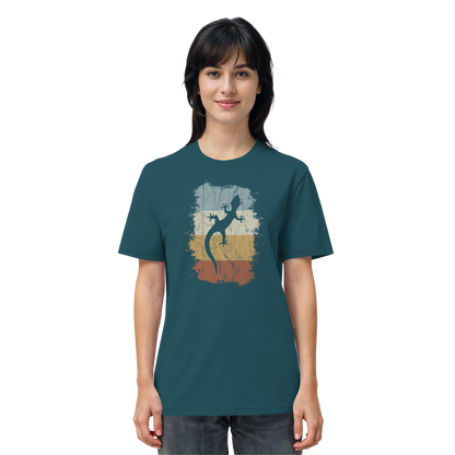 Retro Gecko Salamander Silhouette - Organic Shirt
