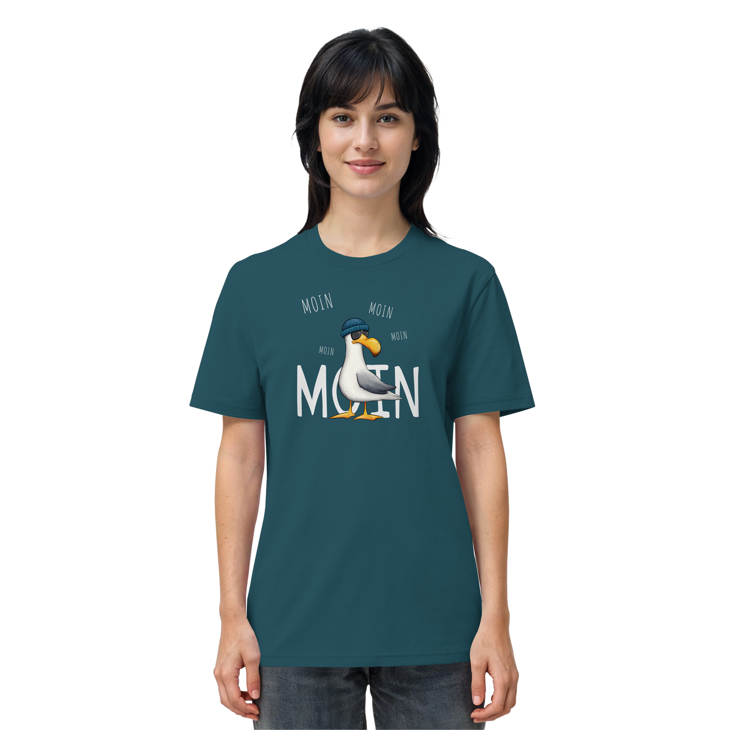 Moin Moin Lässige Hipster Möwe  - Organic Shirt