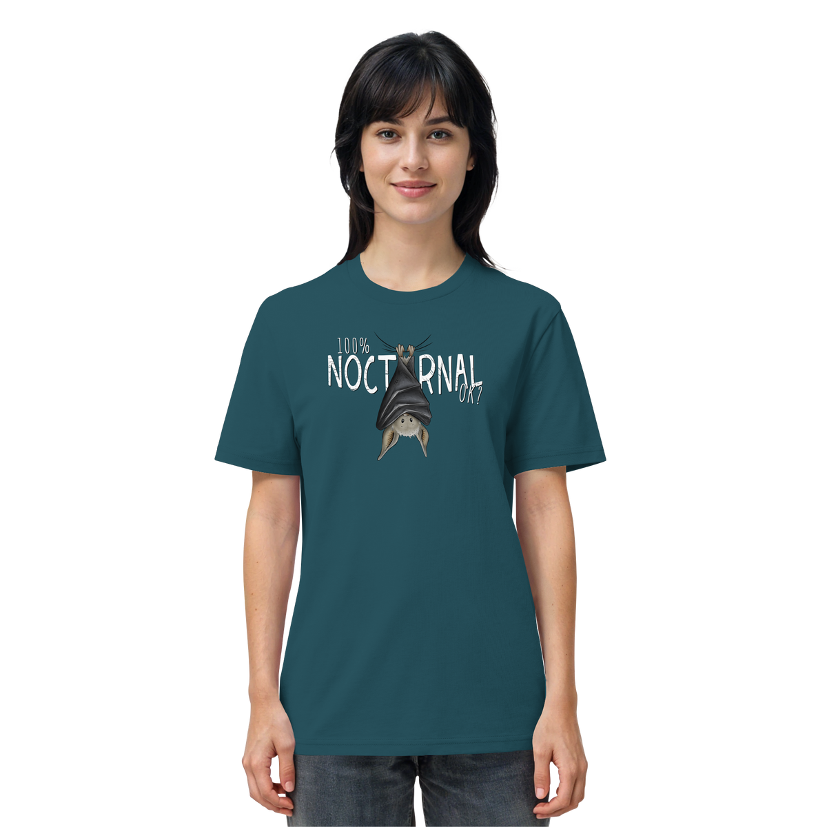 100% nachtaktive Fledermaus - Organic Shirt
