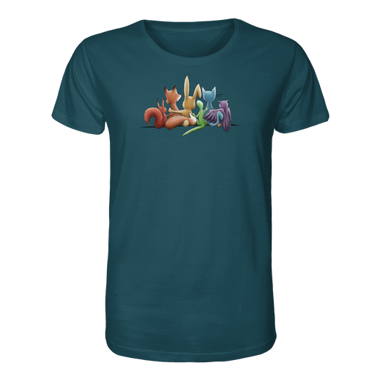 Regenbogen Tiere für Freundschaft, Toleranz und Vielfalt - Organic Shirt