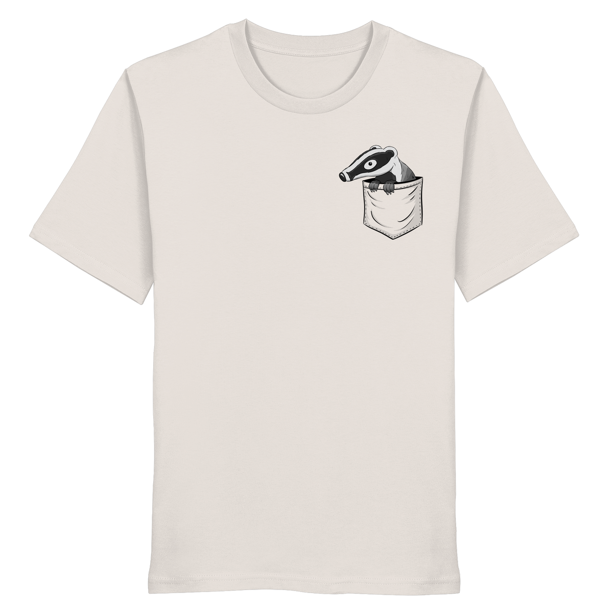 Lustig gemütlicher Dachs In der Tasche - Organic Shirt