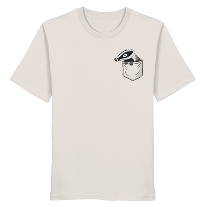 Lustig gemütlicher Dachs In der Tasche - Organic Shirt