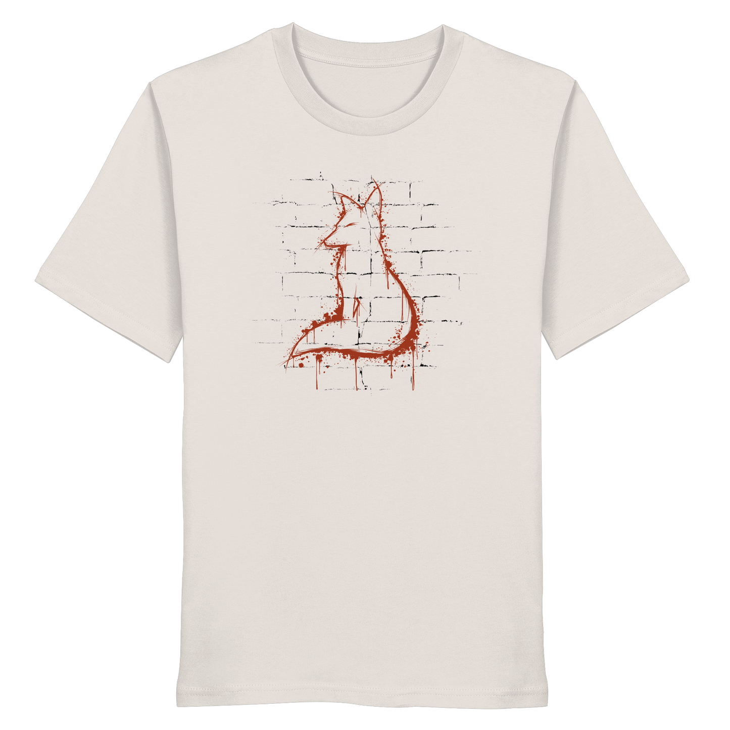 Street Art Fuchs Silhouette - Organic Shirt
