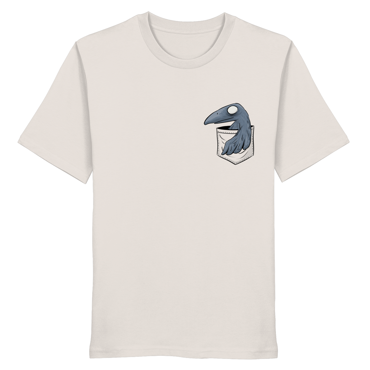 Grufti Rabe Krähe in der Tasche - Organic Shirt