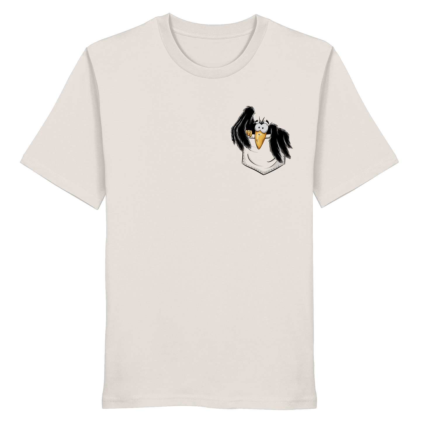Kleiner Rabe | schwarze Krähe In Tasche - Organic Shirt