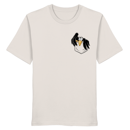 Kleiner Rabe | schwarze Krähe In Tasche - Organic Shirt