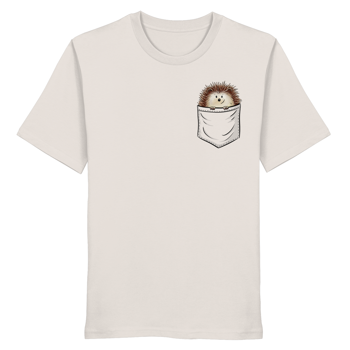 Lustiger Igel in Deiner Brust-Tasche - Organic Shirt