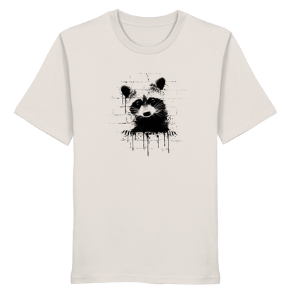 Funky Street Art Waschbär - Organic Shirt