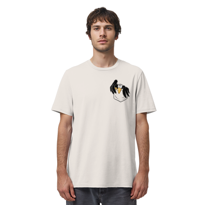 Kleiner Rabe | schwarze Krähe In Tasche - Organic Shirt