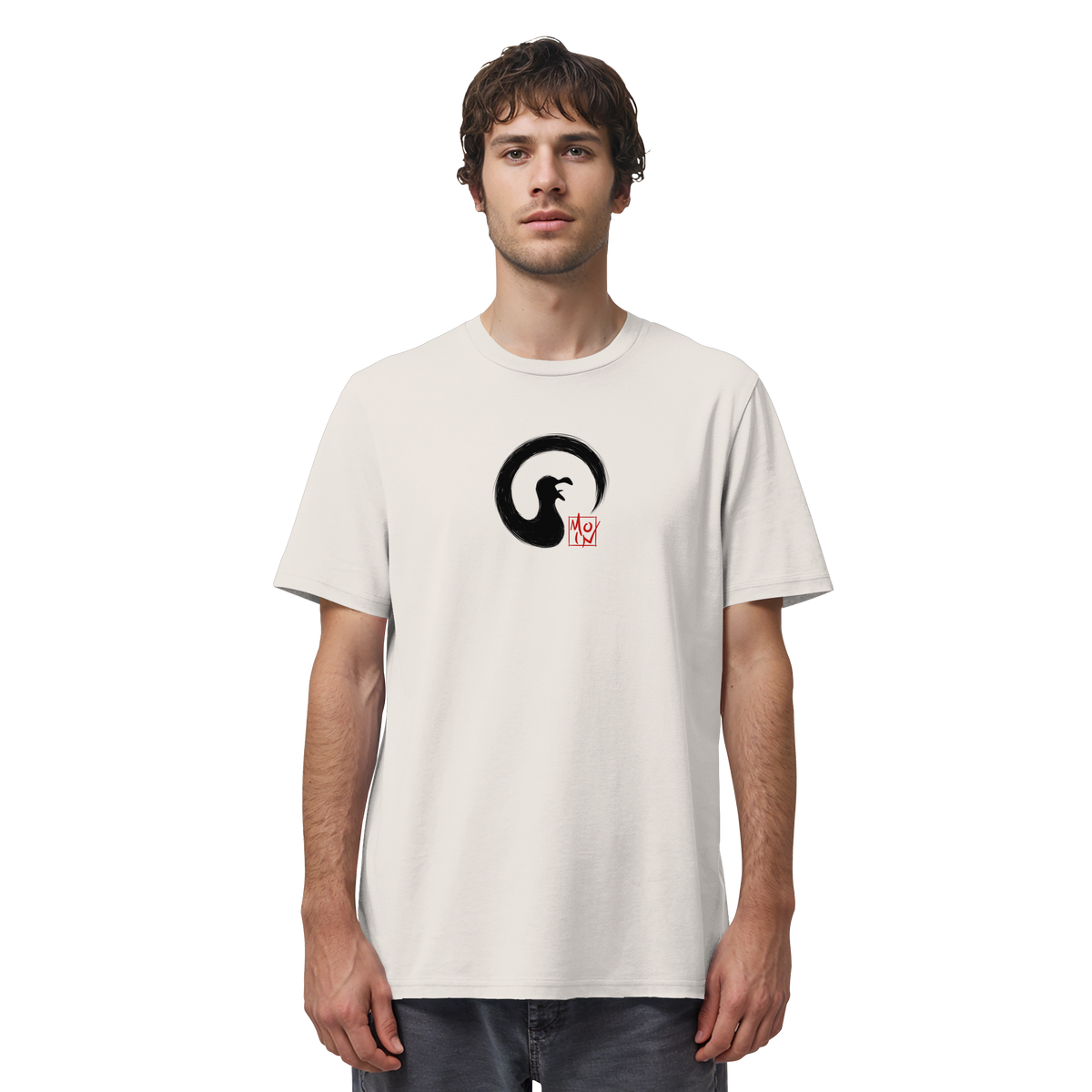 Moin kreischende japanische Enso Möwe - Organic Shirt