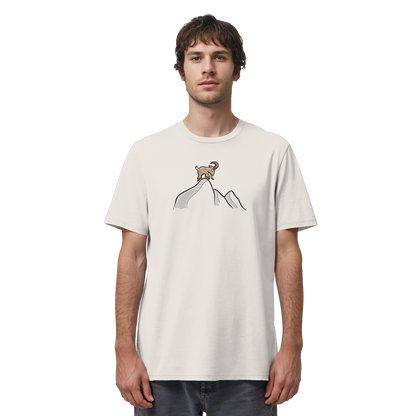 Ziegenbock in den Bergen - Organic Shirt