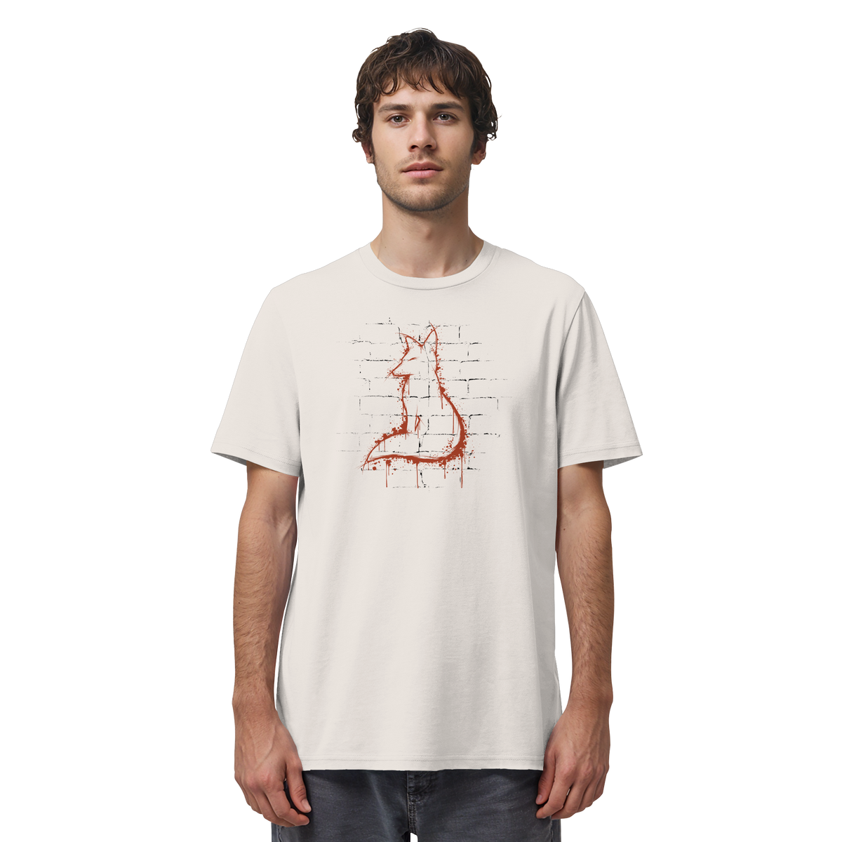 Street Art Fuchs Silhouette - Organic Shirt