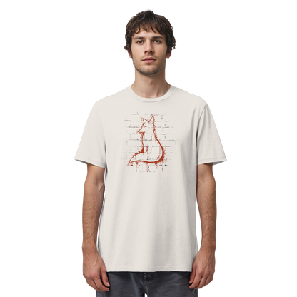 Street Art Fuchs Silhouette - Organic Shirt