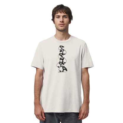 Lustiger Haufen aus Schabracken-Tapiren - Organic Shirt
