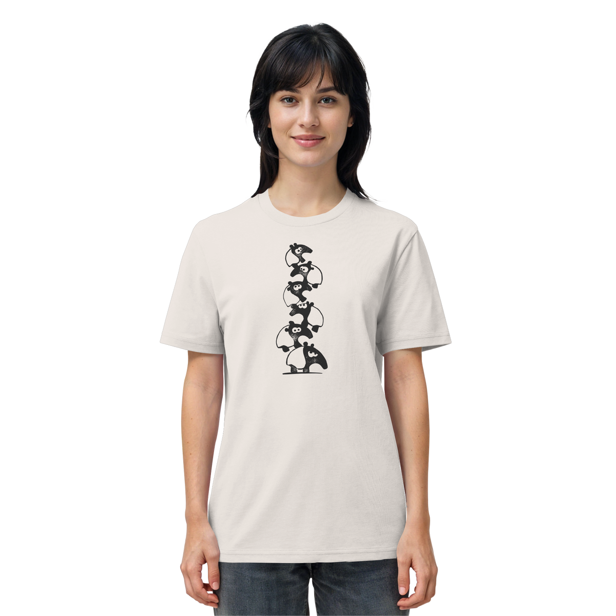 Lustiger Haufen aus Schabracken-Tapiren - Organic Shirt