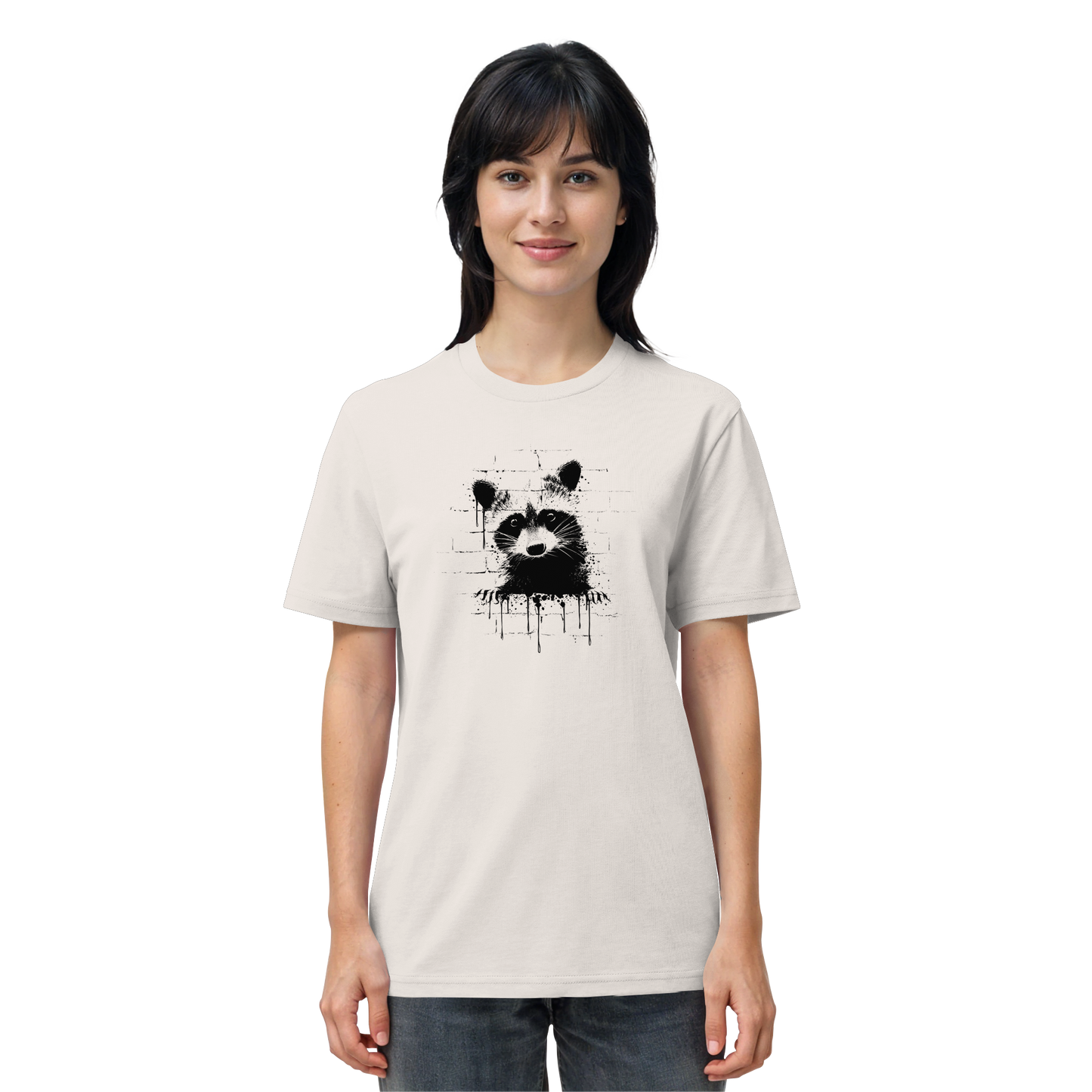 Funky Street Art Waschbär - Organic Shirt