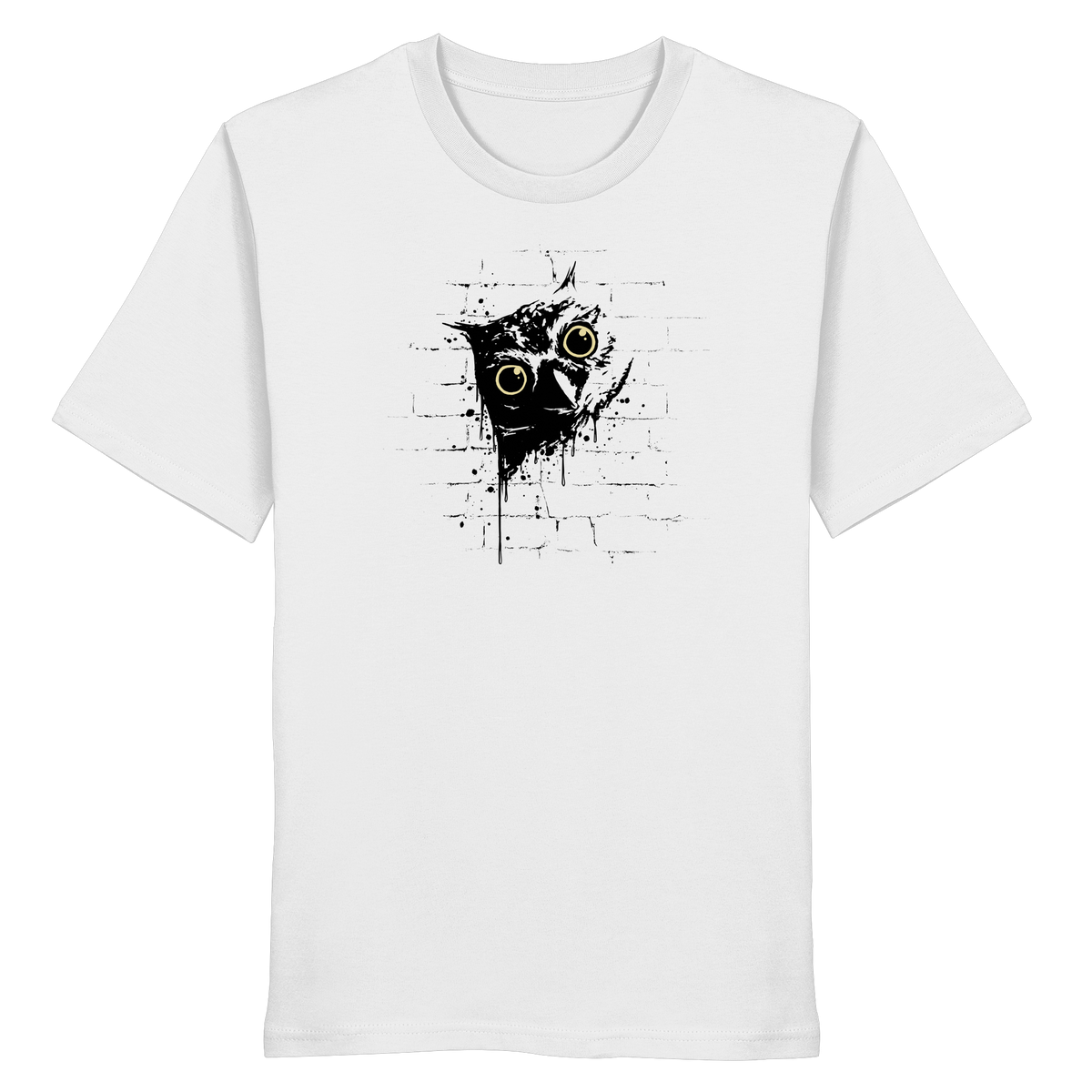 Lässige Street Art Eule - Organic Shirt