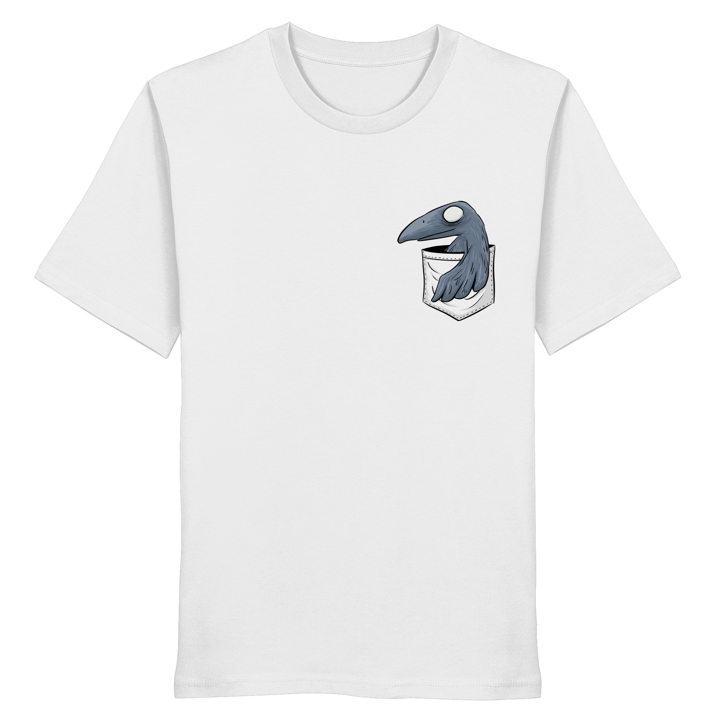 Grufti Rabe Krähe in der Tasche - Organic Shirt