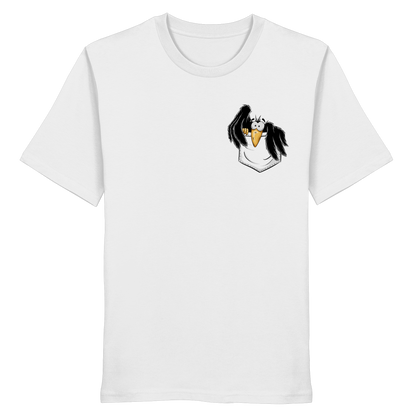 Kleiner Rabe | schwarze Krähe In Tasche - Organic Shirt